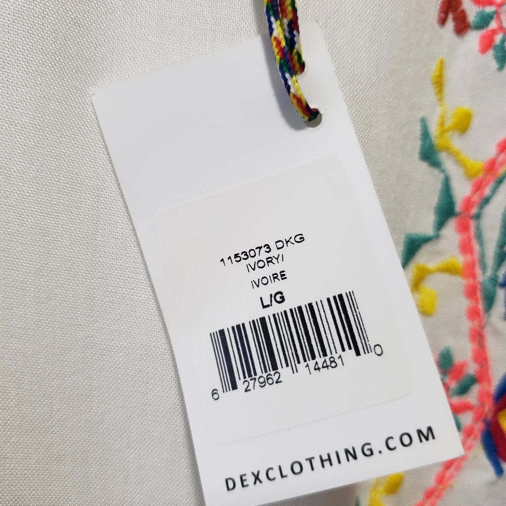 DEX Embroidered Summer top - Picture 5 of 7